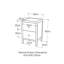Amellia 39cm W Solid + Manufactured Wood Bedside Table-365421108