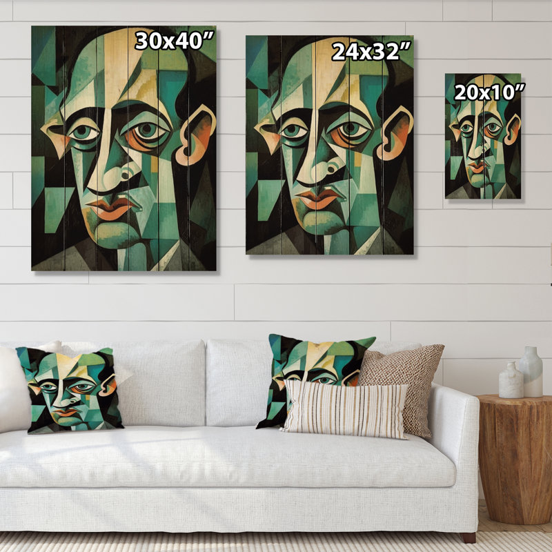 Chef-d'œuvre abstrait mâle, H 40 po x l 30 po x P 0,78 po