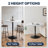 Hulker Round Pub Dining Table Height Adjustable With Wooden Tabletop Home Bar-91375998-128839606