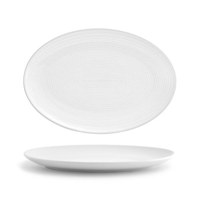 Spiral Oval Coupe 10" Dinner Plate