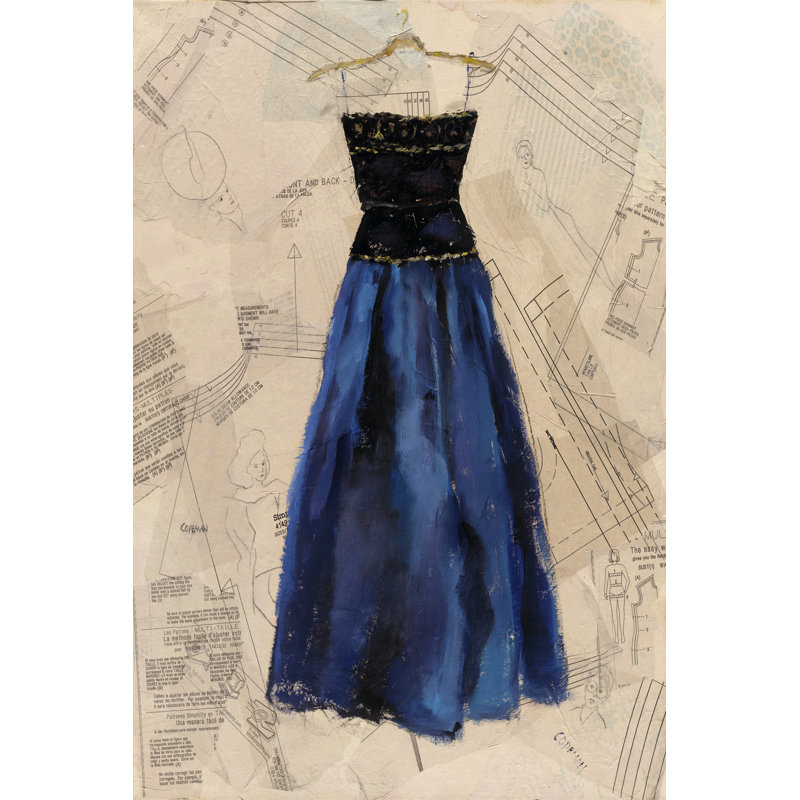 Fashion Designed I by Pamela Copeman - Wrapped Canvas Painting, 46cm H x 30cm W