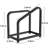 Record Holder Metal Vinyl Record Storage Rack With Retro Design Organize Albums Books, Magazine, Files - Matte Metal Up To 15-30 LP Storage Shelf Bookshelf- Simple