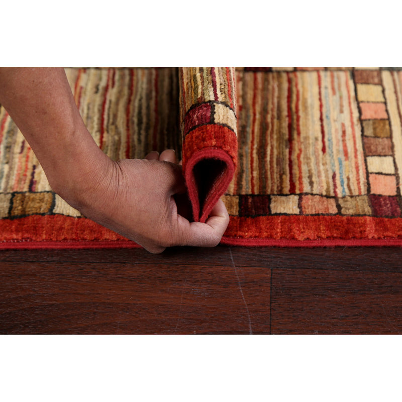 Geometric Gabbeh  Oriental Area Rug 4x5