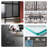 Spacious 60x72 Inch Frameless Shower Door, Aluminum Dual Sliding Glass Door with Soft-Close & Waterproof Buffer System, Quick DIY Installation, Heavy-Duty Metal Bottom Seal