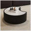 Table basse en cuir fritté clair de forme irrégulière pour salon moderne, durable et élégant-263578105