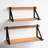Zena 2 Piece Rubberwood Solid Wood Bracket Shelf