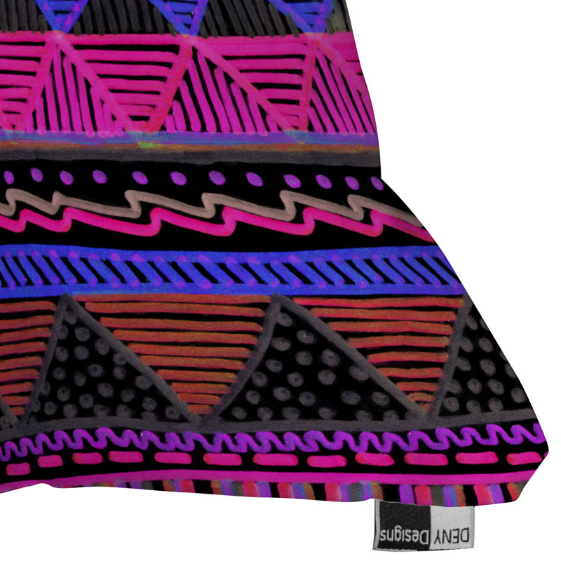 Coussin Lisa Argyropoulos Ocean T Neon, 16 po x 16 po