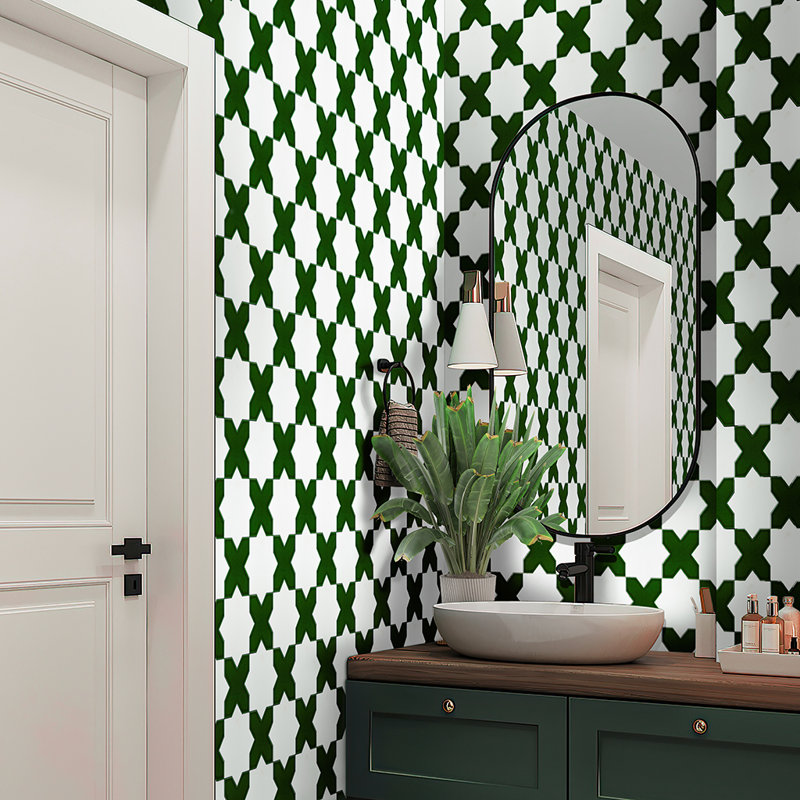 Siena 5.35'' W x 5.35'' L Ceramic Singular Tile, Dark Green