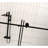 Bathroom Shower Door In American Design, 56 - 60" W X 76" H, 6mm Thick Tempered Glass, Matte Black Stainless Steel Handle, Proof Film, Round Tracks, Water Blocking, Easy To Clean Smooth Sliding,