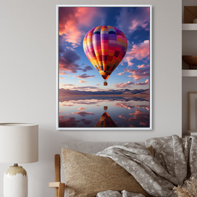 Orange Hot Air Ballon Horizon IV " Orange Hot Air Ballon Horizon IV " Color Photography Print