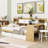 Wooden Daybed with Cabinets, Desk and Drawers-1428295404-1428295403