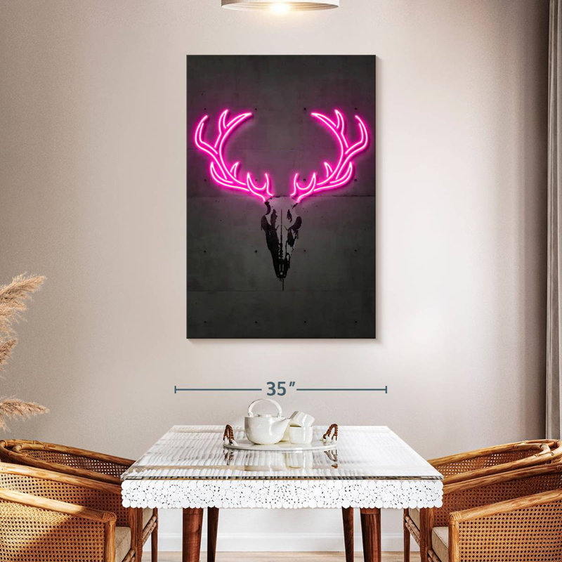 Kerner Deer Skull, 48" H x 32" W