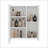 White Wall-Mounted Bathroom Cabinet With Mirror