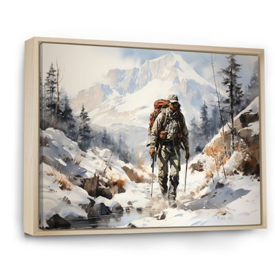 Randonnée dans les Alpes françaises sur toile