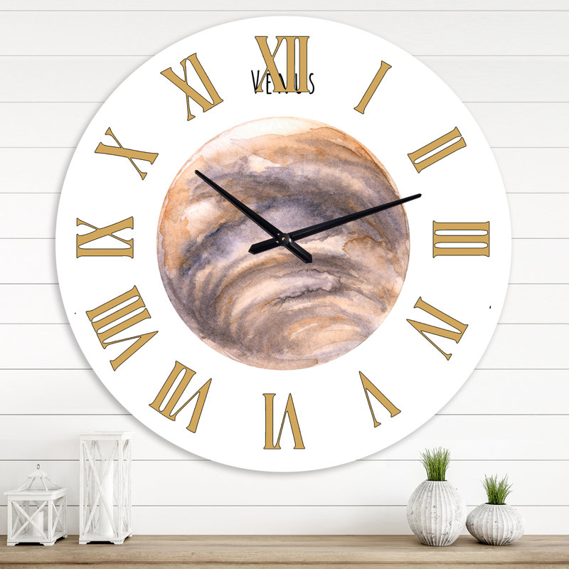 Planète Vénus - horloge murale bohémienne et éclectique, Grand