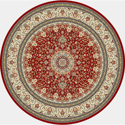 Tapis oriental rouge / ivoire Attell