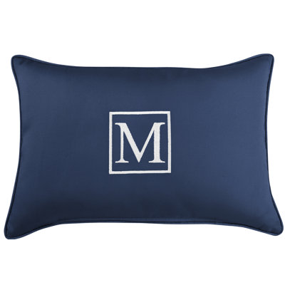 Kerrell Embroidered Sunbrella® Outdoor Throw Pillow