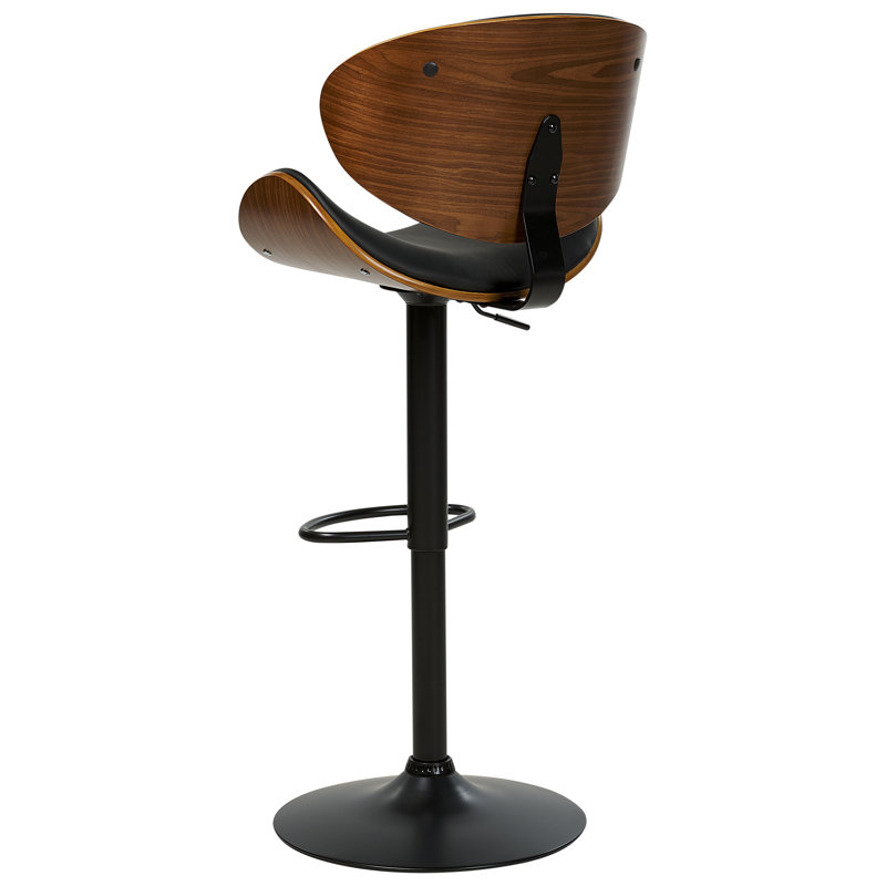 Sommerard Swivel Upholstered Adjustable Height Counter Stool with Metal Frame