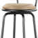 Basche Swivel Upholstered Adjustable Height Counter Stool with Metal Frame