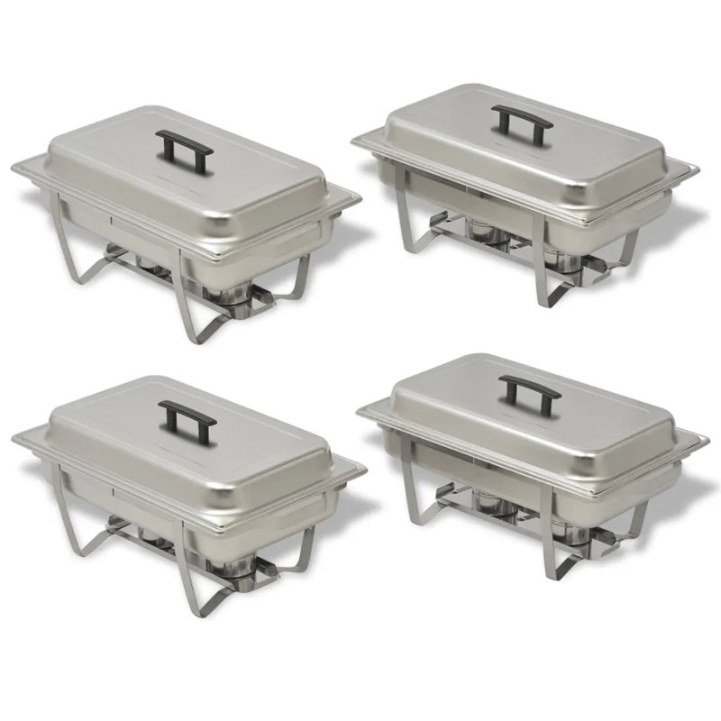 Stainless Steel 4 Piece Chafing Dish Set