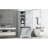 Bathroom Storage Cabinet With Doors And Drawers, Tilt-Out Laundry Hamper, Multiple Storage Space, Freestanding Style, Open Shelve, Adjustable Shelf, Gray-2039124574