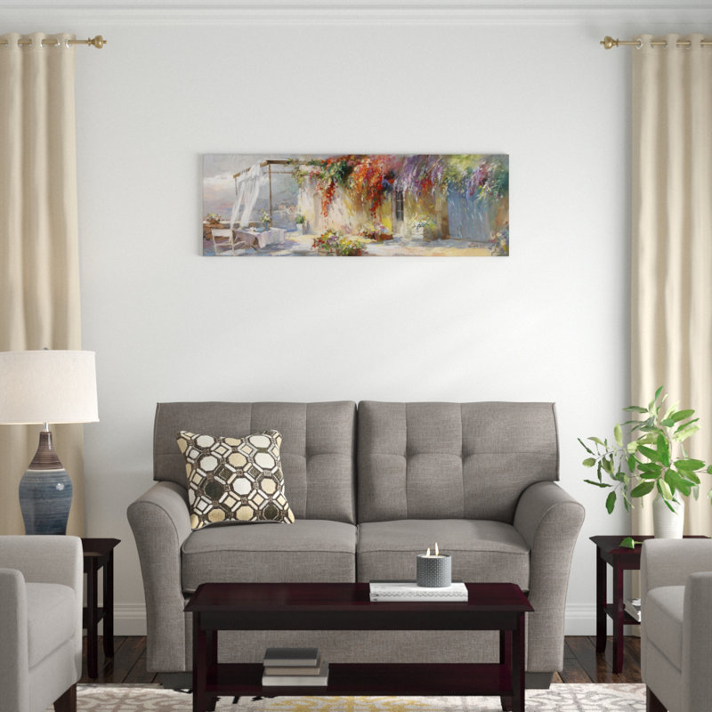 « gardino i », reproduction sur toile, H 16 po x l 48 po x P 1,5 po, Toile tendue
