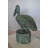 Large Bronze Pelican Fountain Statue - Soho Green & Brown Patina Stunning Outdoor Decor, 30"L x 16"W
