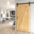 Paneled Wood Unfinished Z Shape Barn Door Without Installation Hardware Kit-44441744