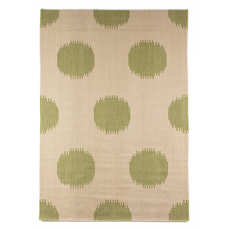 Trainor Polka Dots Hand Woven Area Rug, Rectangle 160 x 230cm