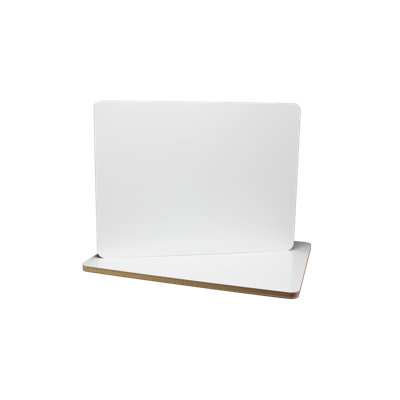 Tableau blanc à double face réversible à l’effacement à deux côtés, 1,5 pi x 2 pi