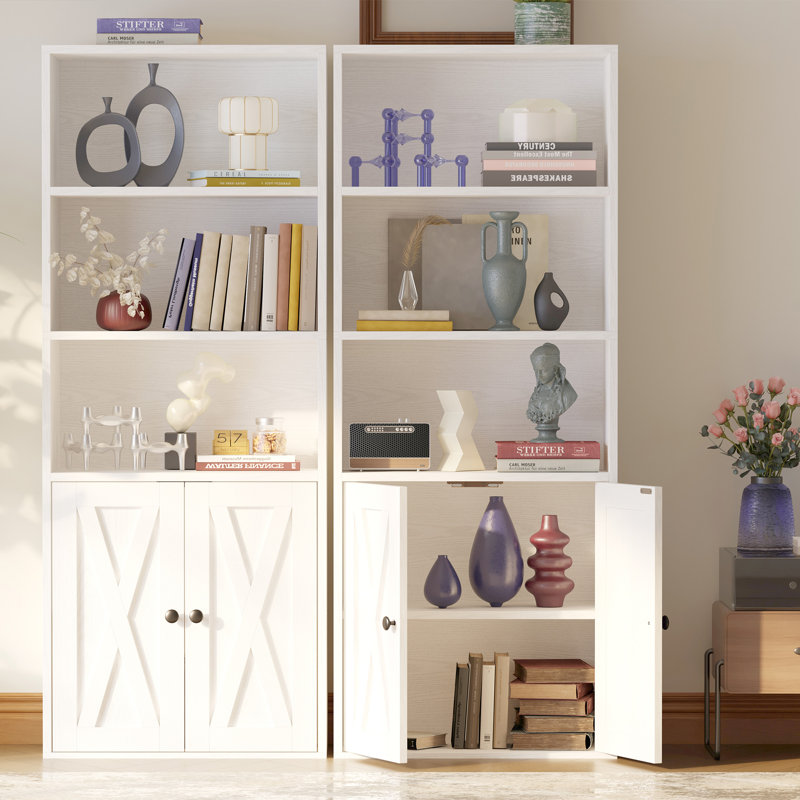 Camaria Storage Bookcase, White