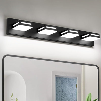 LED Bathroom Vanity Light Fixture With Cool White 6000K, Rust-Resistant Modern, Adjustable Rotating Lights For Over Mirror Installation In Bathroom Or Powder Room