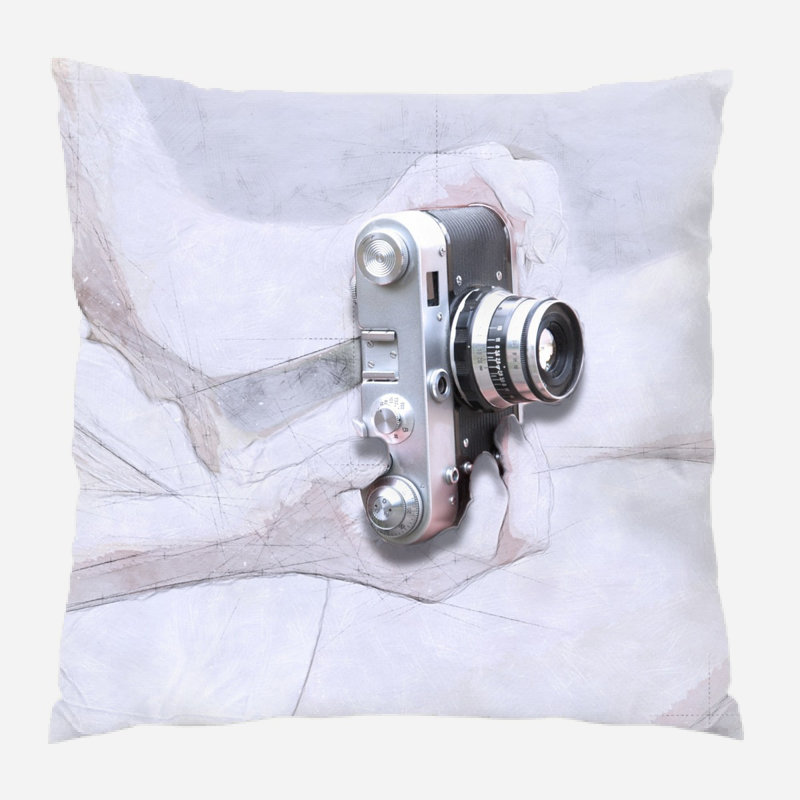 Coussin pour appareil photo Ine, Microsuède, Intérieur