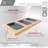 18 inch Over the Sink Divided Serving Board with 3 Collapsible Containers