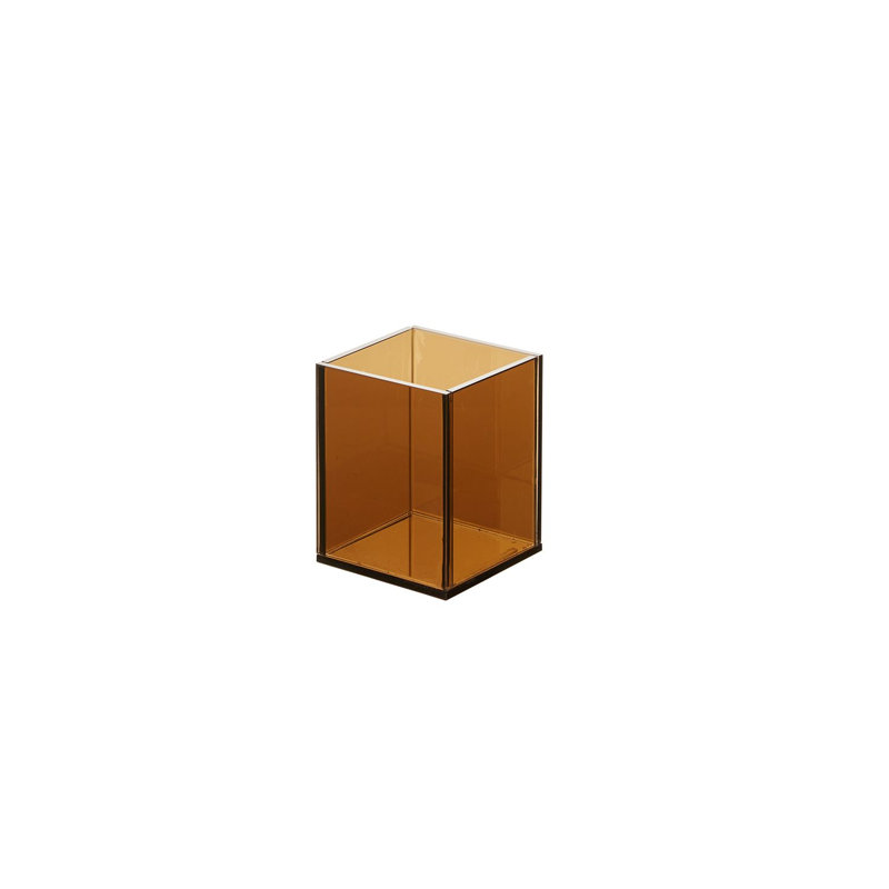 Porte-votive de table en verre Asia, H 4 po x l 3 po x P 3 po