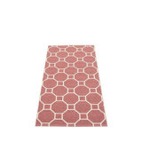 Rakel Geometric Area Rug in Pink/Ivory