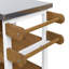 Chariot-bar pour îlot de cuisine 39,7 po avec plateau en acier inoxydable-929215294