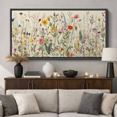 Aquarelle de fleurs sauvages vibrantes