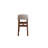 Solid Wood Frame Vanity Chair with High-Density Sponge Cushion-577532122-603616311