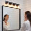 Luminaire de meuble-lavabo 3 lumières Cleofas avec abat-jour en verre transparent-1815579569-1838074016