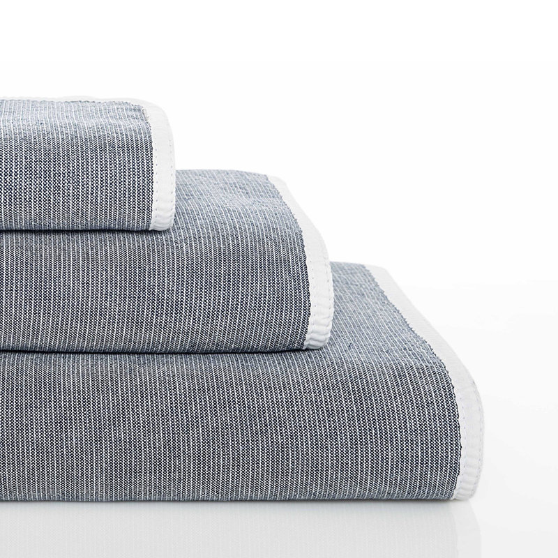 Twist Bath Towel, Navy