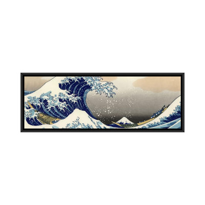 The Great Wave At Kanagawa par - Giclée sur toile tendue avec châssis