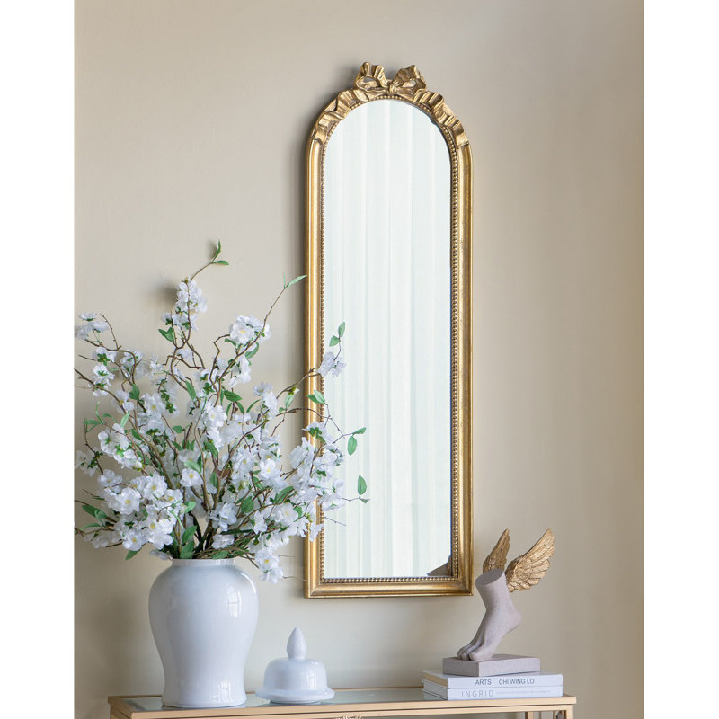 Miroir 15,8 "x 48,8" pleine longueur, 48,86 po x 15,86 po, Doré
