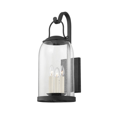 Napa French Iron Outdoor Armed Sconce