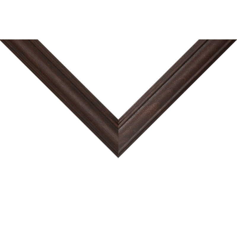Cadre photo 10 x 14 brun style américain 59504-935, moulure de bois de 1,25 pouce, verre et support inclus, cadre de présentation murale pour art, affiches ou photos, cadre États-Unis
