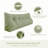 Sit-up Back Comfort Large Triangular Bolster Headboard Reading Wedge Pillow Compression-56678948-56616114