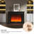 47.24"Retro Black Electric Fireplace-997528571-997528575