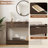 51-Inch Modern Water Ripple Console Table With 3 Wooden Drawers, Slim Entryway & Behind Sofa Table For Living Room, Hallway & Foyer, Farmhouse Accent-123696804