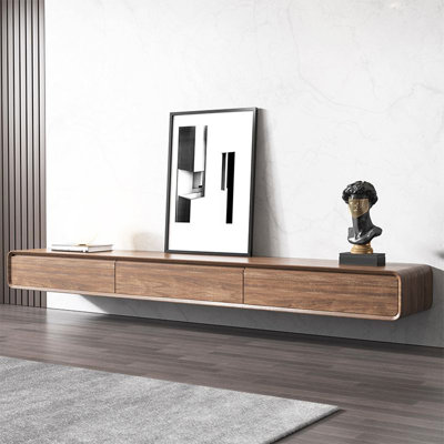 Handmade 78" Floating TV Stand Up To 85" TV Wall Mounted Media Console