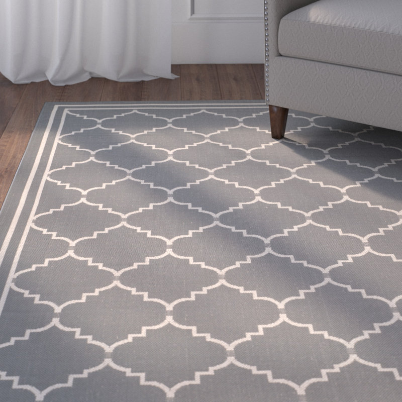 Herefordshire Performance Geometric Indoor/Outdoor Area Rug, Rectangle 5'3" x 7'7"